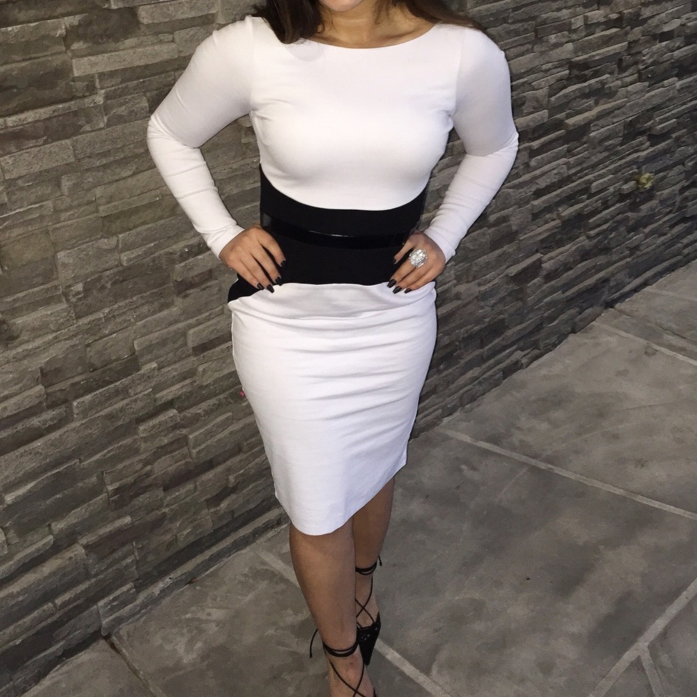 Midi Evening Long Sleeve Dress